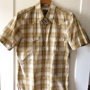 Royal Robbins Plaid pearl snaps button-up - Mens Medium